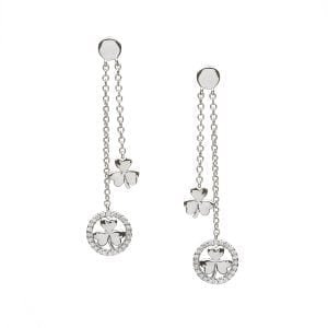 Double Shamrock Earrings