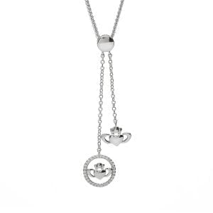 Double Claddagh Pendant