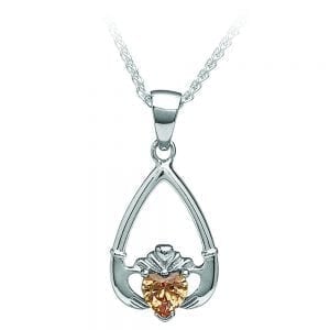 November Claddagh Pendant