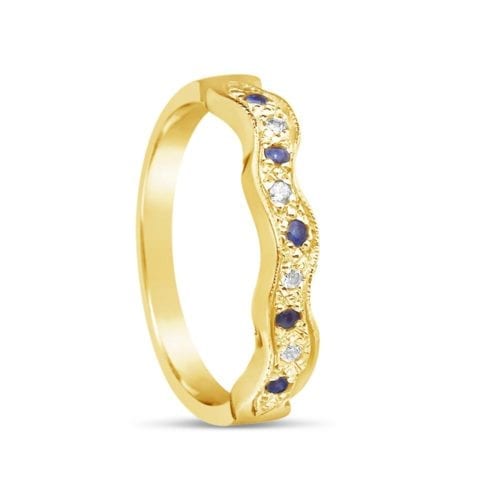 Sapphire Design Wedding Band